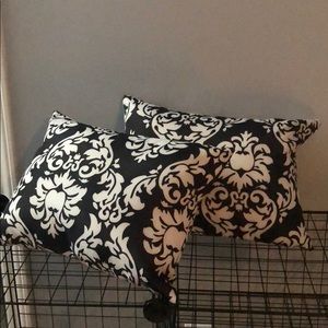 Accents - Damask print throw pillows Accents - Damask print throw pillows